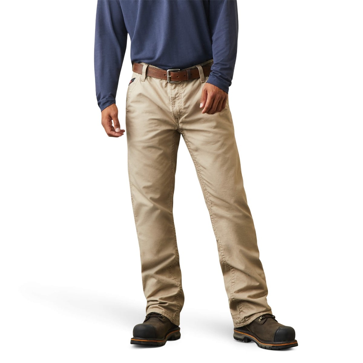 Ariat FR M4 Relaxed Workhorse Boot Cut Pant in Khaki